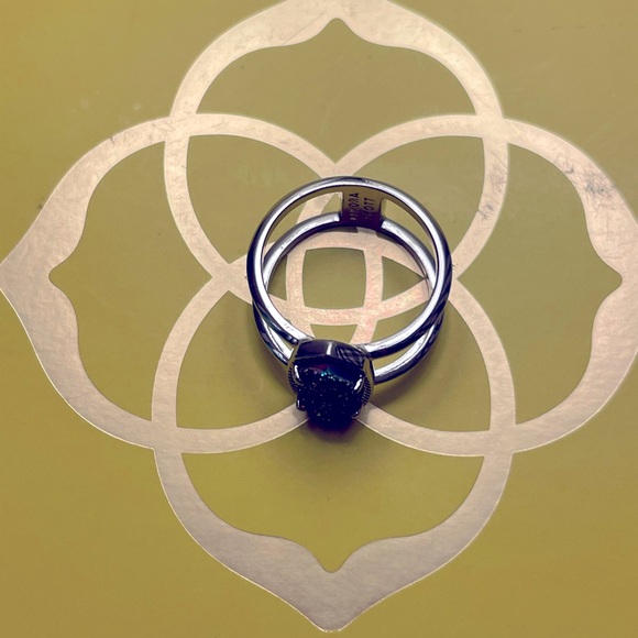 Kendra Scott Elyse Multicolor Drusy Ring 🪩Size 8 - Picture 3 of 5